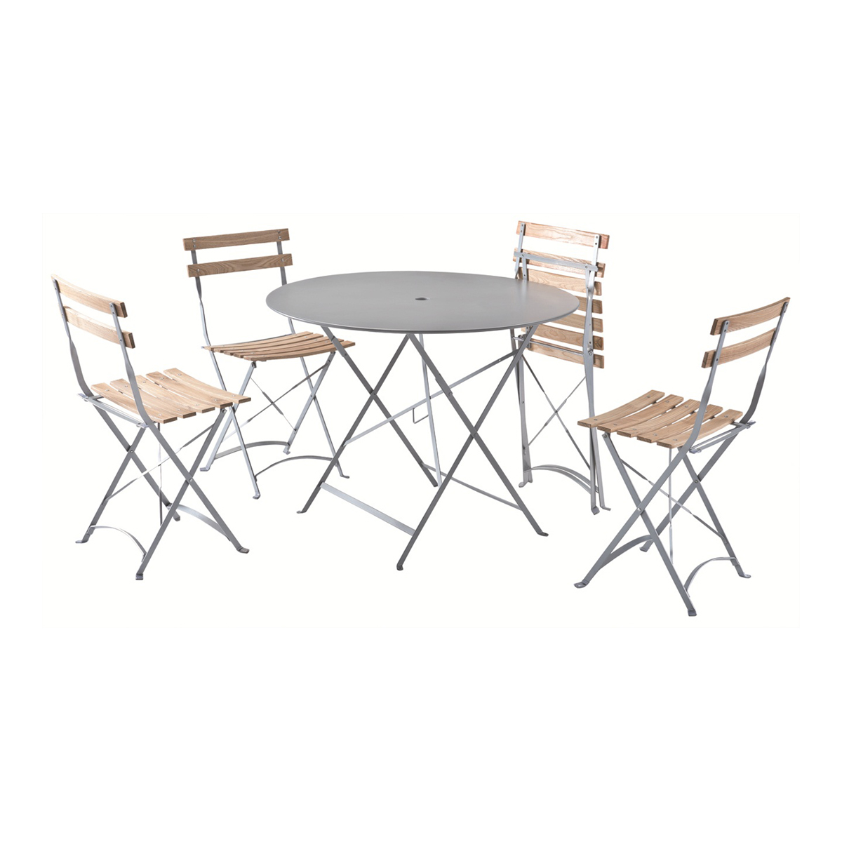 Ensemble Square : 4 Chaises Square + 1 Table Square